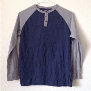 Boy's NWOT Joe Fresh Blue & Gray LS T-Shirt 14